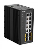 D-Link DIS‑300G‑14PSW Industrial Gigabit Managed PoE Switch with SFP slots DIS-300G-14PSW