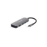 D-Link DUB-2325 dokkoló állomás és port replikátor USB C-típus Szürke (DUB-2325)