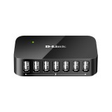 D-Link DUB-H7 7-portos USB 2.0 fekete USB hub