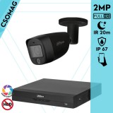 Dahua 1 cső kamerás analóg megfigyelőrendszer 2MP HD cső biztonsági kamera, 2.8 mm fix objektív, hibrid fény