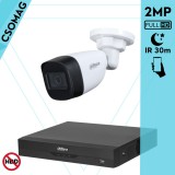 Dahua 1 cső kamerás analóg megfigyelőrendszer 2MP HD cső biztonsági kamera, 2.8 mm fix objektívvel
