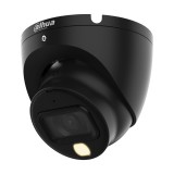 Dahua HAC-HDW1200TLM-IL-A-0280B-S6-BLACK analóg 2MP HD dóm biztonsági kamera, 2.8 mm fix objektív, hibrid fény, beépített mikrofon, kültéri