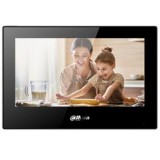 Dahua IP video kaputelefon - VTH5321GB-W (beltéri egység, 7" touch screen, 2 ajtó vezérlés, SD, I/O, PoE, wifi, fekete) (VTH5321GB-W)