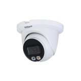 Dahua IPC-HDW2449TM-S-IL-0280B IP 4MP HD turret biztonsági kamera, 2.8 mm-es fix objektívvel, PoE, beépített mikrofonnal, hibrid megvilágítással, fém ház, kültéri