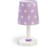 Dalber gyereklámpa - 'stars' lila asztali lámpa