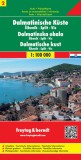 Dalmát tengerpart 2. Šibenik - Split - Vis autótérkép - f&b AK 0704