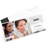 Dárková poukázka ajándékutalvány nyomtatott 15 000 ft értékben