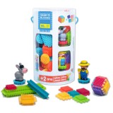 Darpeje Seeko Blocks: Farm tüske építő henger 2 db figurával, 80 db-os