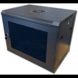 Datacom 19" RACK 9U, egyrészes, fekete (71071)