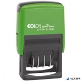 Dátumbélyegző, COLOP "Green Line" S 260, fekete párna