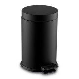 Day-Co Metal Rozsdamentes acél pedálos szemetes, kivehető műanyag vödörrel, 20L, fekete