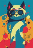 DAYLINER "Colors Astro Cat"  heti tervező naptár