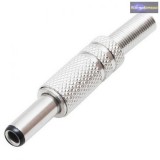 DC dugó 5,5 x 2,1 x 9,5mm fém