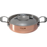 De Buyer Prima Matera, 20cm, 1.8l, Fedeles, Indukciós, Alacsony, Acél, Réz edény