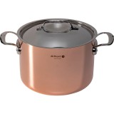De Buyer Prima Matera, 24cm, 7.5l, Magas, Fedeles, Indukciós, Acél, Réz edény