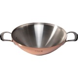 De Buyer Prima Matera, 32cm, 5.7l, Üvegfedeles, Indukciós, Rozsdamentes Acél, Réz wok