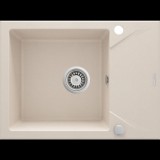 DEANTE ZQJ_511A Evora egy medencés mosogató rövid csepegtetővel homok (ZQJ 511A)