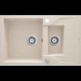 DEANTE ZQN_5513 Andante 1.5 medencés gránit mosogató csepegtetővel homok (ZQN 5513)