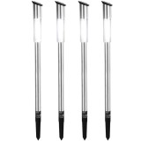 DEBAU Földbe szúrható napelemes kerti lámpa 4 darabos LED szolár lámpa szürkületérzékelővel