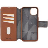 Decoded iPhone 15 Plus Case Leather Detachable Wallet Tan D24IPO15PLDW5TN