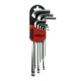 Dedra hosszú hatlapú kulcs készlet labdával 9db szett, 1,5-10mm, CRV