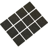 DEDRA Öntapadó filcpárna készlet 12db, négyzet, 25mm, bronz színű