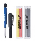 dedra töltőceruza betéttel (fekete,sárga ,piros) m9004c hegyező