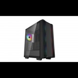 Deepcool CC560 ARGB V2 táp nélküli ablakos ház fekete (R-CC560-BKTAA4-G-2) (R-CC560-BKTAA4-G-2)