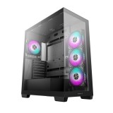 DeepCool CG580 4F ATX miditorony számítógépház, üveg oldallap, fekete - R-CG580-BKADA4-G-1