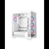 Deepcool CG580 4F WH Midi Torony Számítógépház + 4db 120mm ARGB ventilátor - Fehér (R-CG580-WHADA4-G-1)