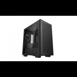 Deepcool CH370 táp nélküli ablakos Micro ATX ház fekete (R-CH370-BKNAM1-G-1) (R-CH370-BKNAM1-G-1)