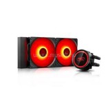 DeepCool CPU Water Cooler - GAMMAXX L240T RED (30dB, max. 117.80 m3/h, 2x12cm) (GAMMAXX_L240T_RED)