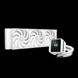 DeepCool CPU Water Cooler - MYSTIQUE 360 WH (max 21dB; max. 123,09 m3/h; 3x12cm, LED kijelző, fehér)