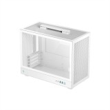 DeepCool Számítógépház - CH160 PLUS WH (mATX, 2xUSB3.0, Type-C, fehér)