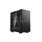 DeepCool Számítógépház - MACUBE 110 BK (fekete, fekete belső, ablakos, 1x12cm ventilátor, mATX, 2xUSB3.0) (MACUBE_110_BK)