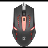 Defender MB-600L Flash Vezetékes Gaming Egér - Fekete (52600)