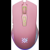 Defender Pandora GM-502 Vezeték nélküli Gaming Egér 3200DPI RGB Rózsaszín (52501)