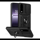 Defender szilikon telefonvédő (ütésállóság, tartógyűrű, kameravédő) FEKETE OnePlus Nord 5 "Gigapack csomagolás" (GP-172266) (GP-172266)