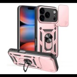 Defender szilikon telefonvédő (ütésállóság, tartógyűrű, kameravédő) ROZÉARANY Apple iPhone 17 Pro Max "Gigapack csomagolás" (GP-173280) (GP-173280)