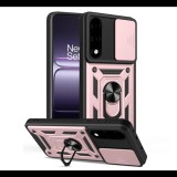 Defender szilikon telefonvédő (ütésállóság, tartógyűrű, kameravédő) ROZÉARANY OnePlus Nord 5 "Gigapack csomagolás" (GP-172276) (GP-172276)