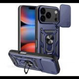 Defender szilikon telefonvédő (ütésállóság, tartógyűrű, kameravédő) SÖTÉTKÉK Apple iPhone 17 Pro Max "Gigapack csomagolás" (GP-173281) (GP-173281)