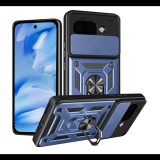 Defender szilikon telefonvédő (ütésállóság, tartógyűrű, kameravédő) SÖTÉTKÉK Google Pixel 9a "Gigapack csomagolás" (GP-172286) (GP-172286)