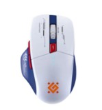Defender Vezeték nélküli gamer egér Tisa GM-126 fehér+kék, LED, 7D, 2,4+BT, 1600 dpi
