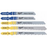 Dekopír fűrészlap készlet 5 részes fém-fa T befogás MILWAUKEE