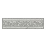 Dekor csempe, szürke, matt, 6 x 25 cm