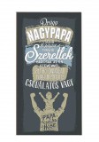 Dekor hűtőmágnes, Drága nagypapa szeretlek
