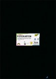 Dekorkarton, 2 oldalas, 50x70 cm, 300 g, 10 lap, FOLIA, fekete