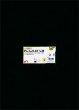 Dekorkarton, 2 oldalas, 50x70 cm, 300 g, 10 lap, FOLIA, fekete (FL6190)
