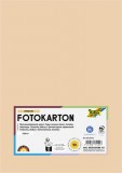 Dekorkarton, 2 oldalas, A4, 300 g, 50 lap, FOLIA, barack (FL6145042)