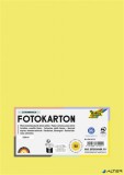 Dekorkarton, 2 oldalas, A4, 300 g, 50 lap, FOLIA, citromsárga